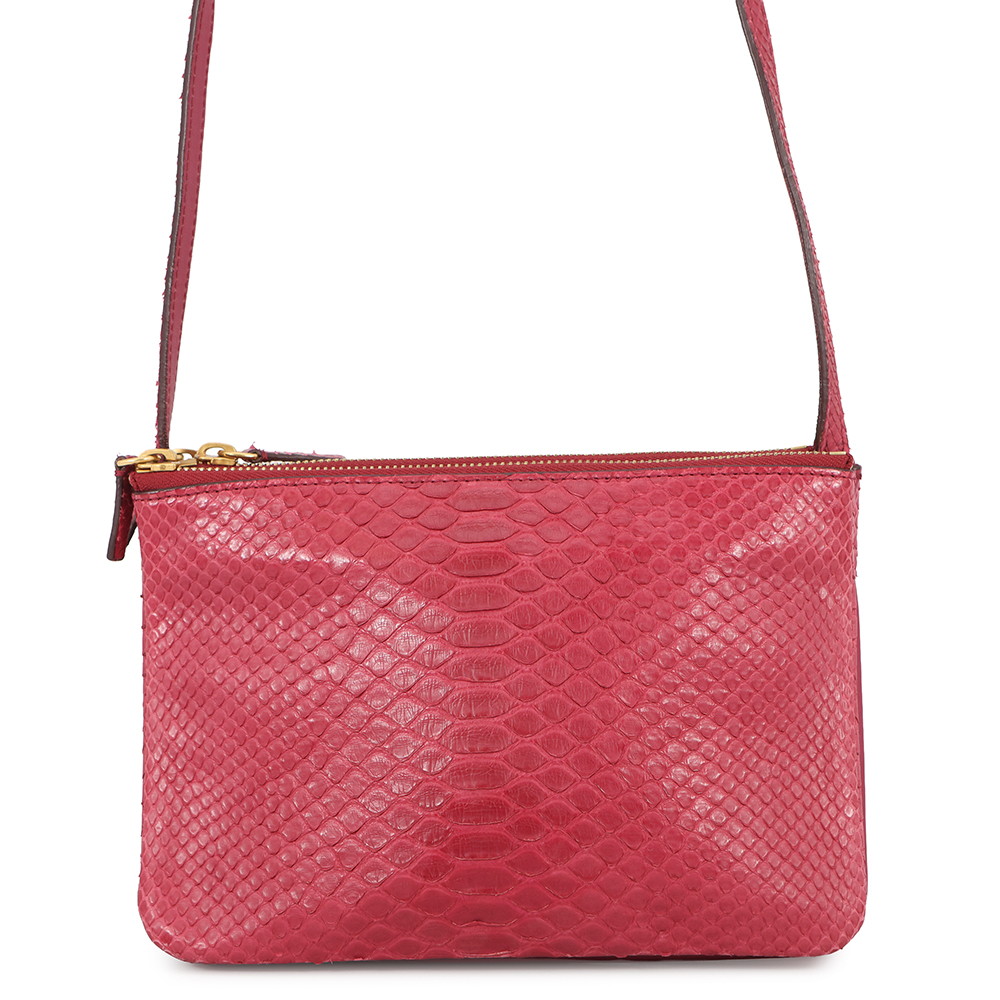 セリーヌ ショルダーバッグ トリオ スモール パイソン CELINE
