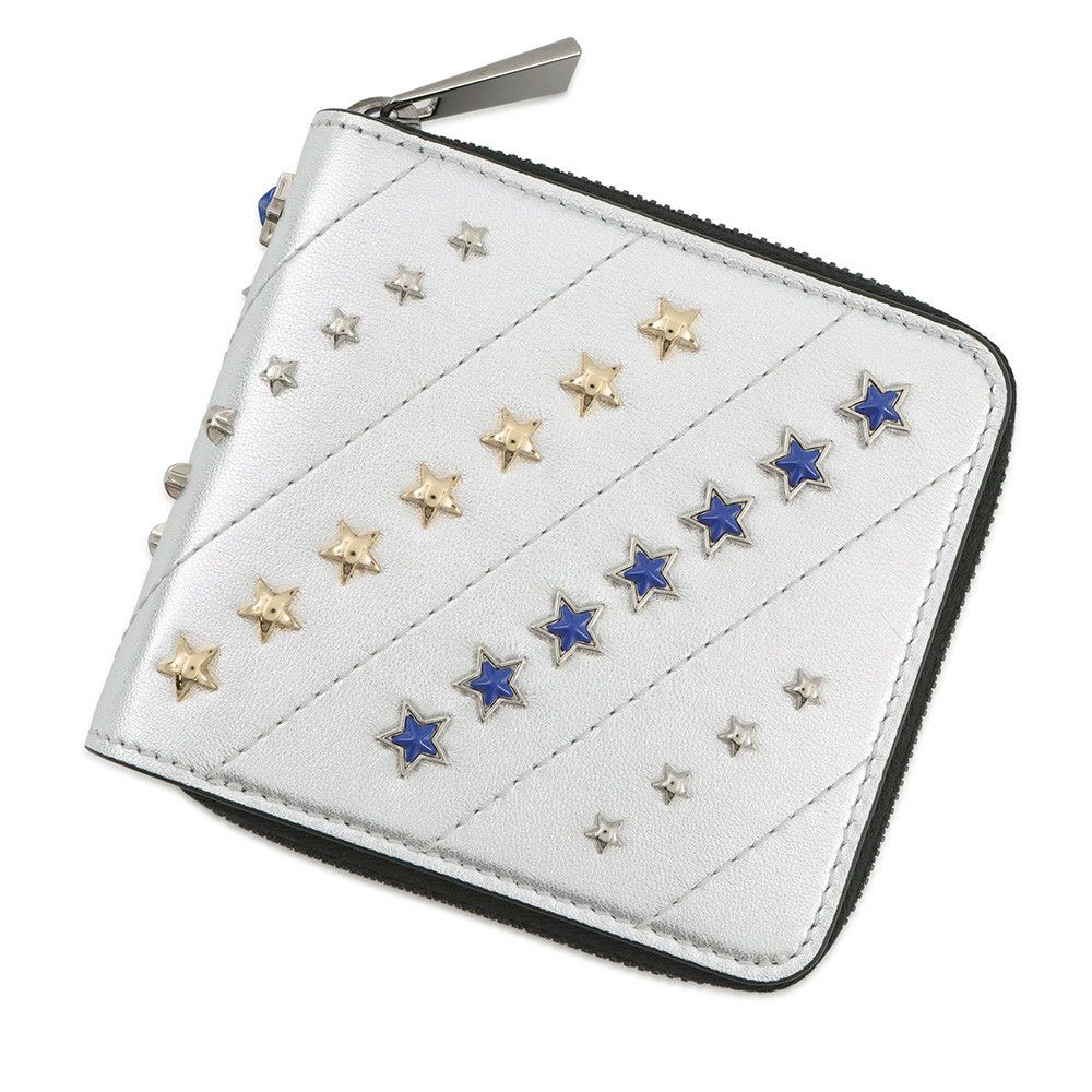 ジミーチュウ 二つ折り財布 LAWRENCE ローレンス スタースタッズ LAWRENCEAHQ JIMMY CHOO ラウンドファスナー