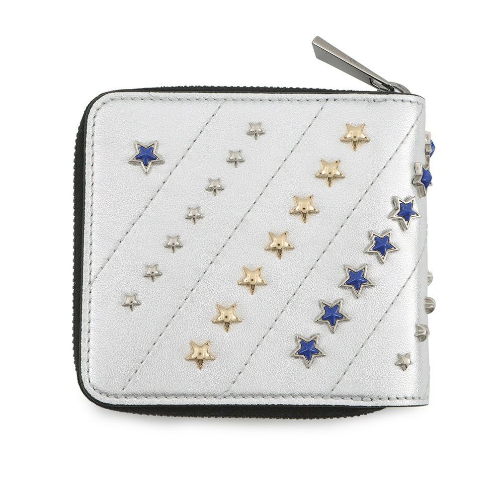 ジミーチュウ 二つ折り財布 LAWRENCE ローレンス スタースタッズ LAWRENCEAHQ JIMMY CHOO ラウンドファスナー