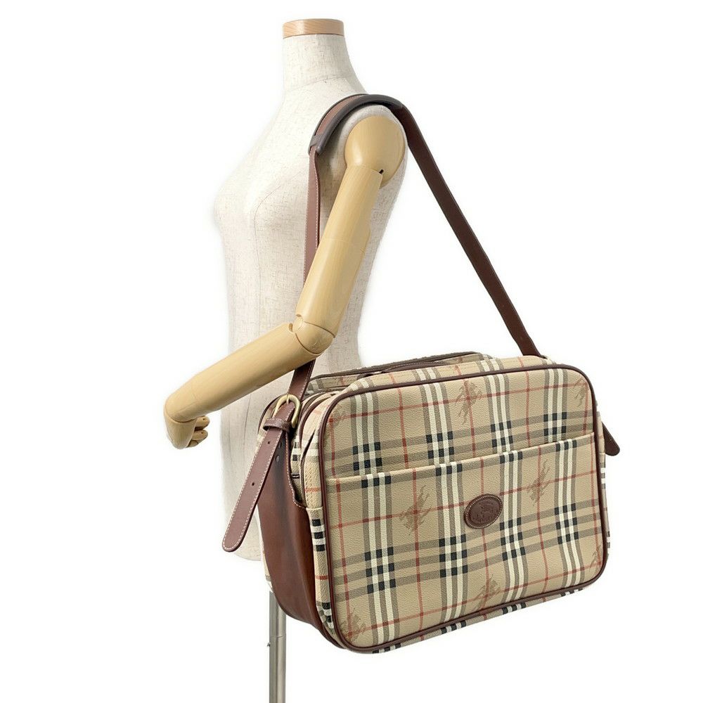 バーバリー ショルダーバッグ ノバチェック ビジネスバッグ PVC BURBERRY 2way