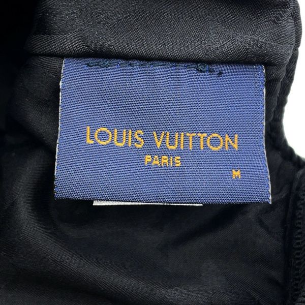 ルイヴィトン キャップ シェアリング ラムレザー ムートン サイズM M00493 LOUIS VUITTON 帽子 ブラック 黒