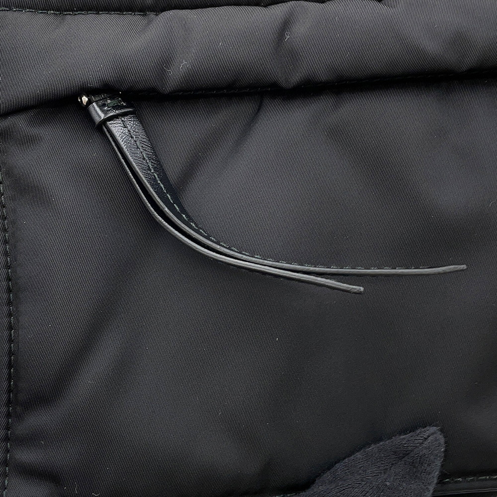 プラダ ショルダーバッグ スモール パデッド Re-Nylon ナイロン 1BD313 PRADA 黒