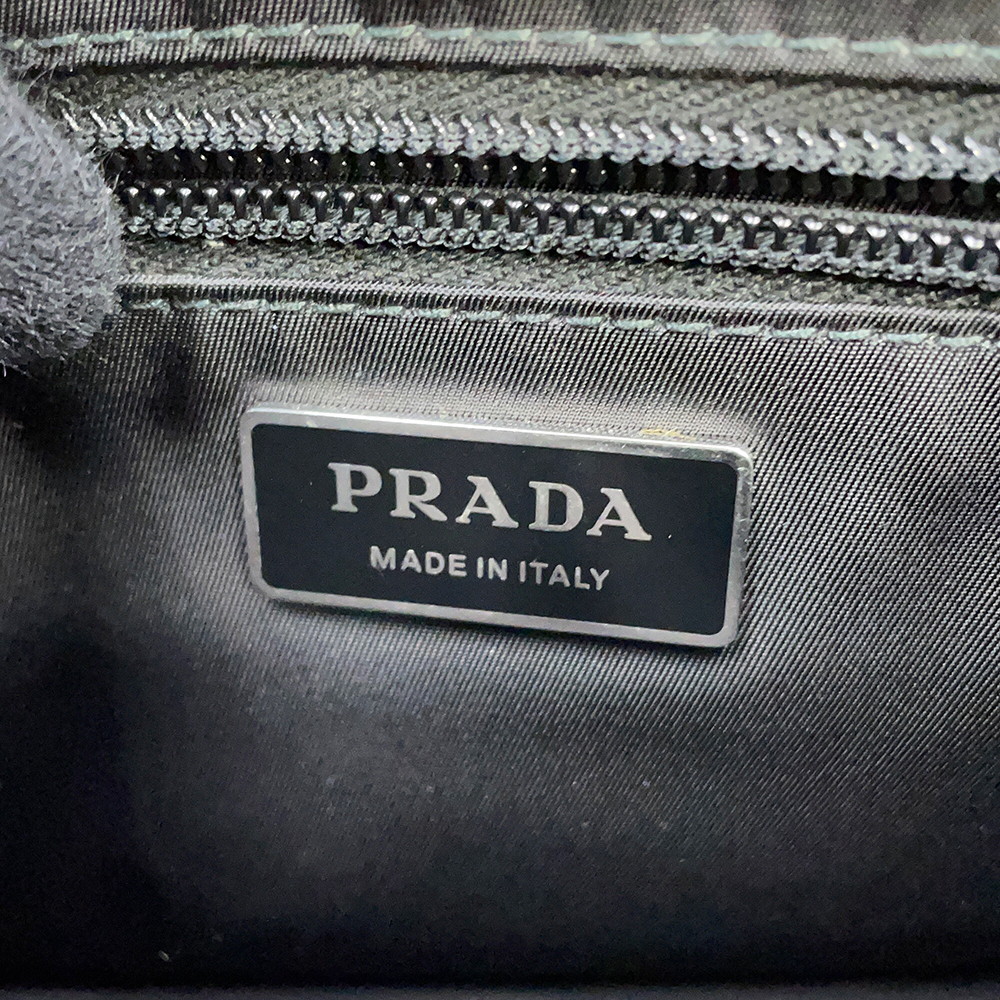 プラダ ショルダーバッグ スモール パデッド Re-Nylon ナイロン 1BD313 PRADA 黒