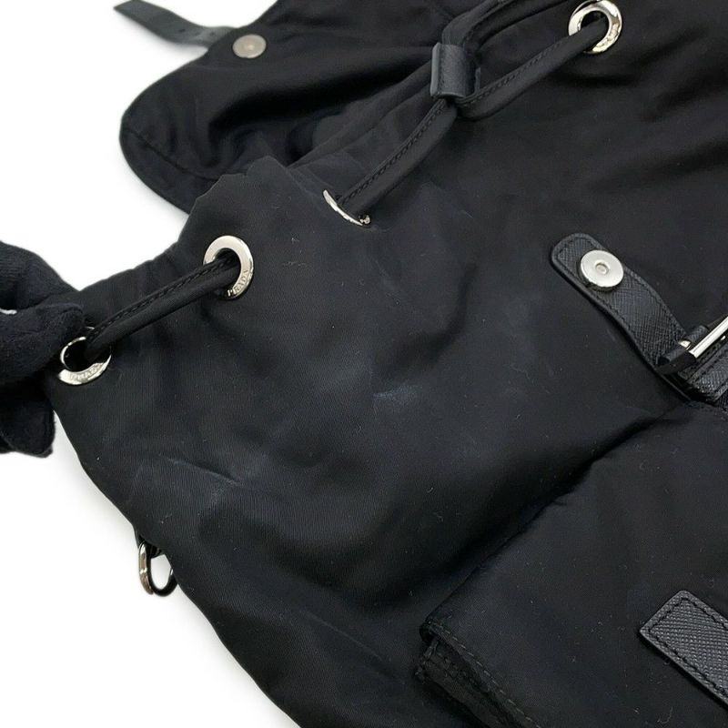 プラダ リュック ポーチ付き Re-Nylon バックパック ナイロン 1BZ811 PRADA バッグ リュックサック 黒
