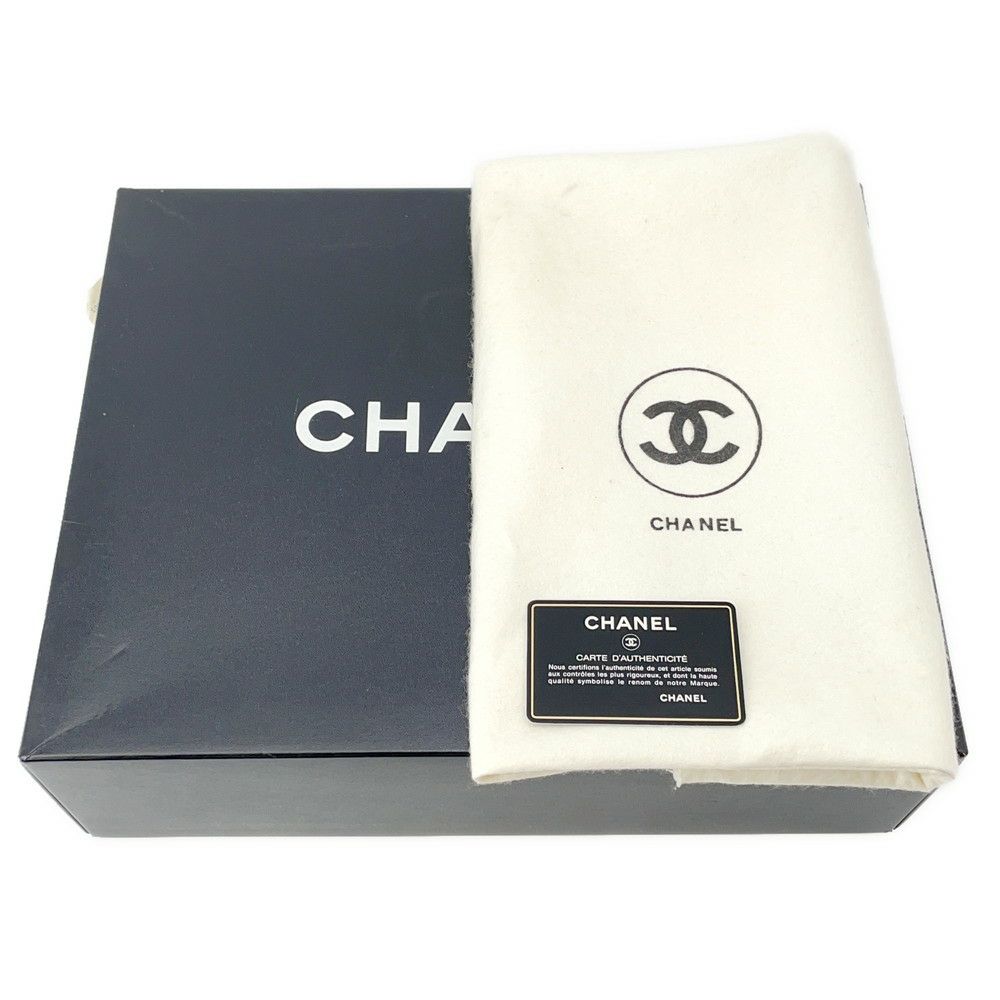 シャネル チェーンショルダーバッグ ココマーク マトラッセ フリンジ ラムスキン CHANEL 黒