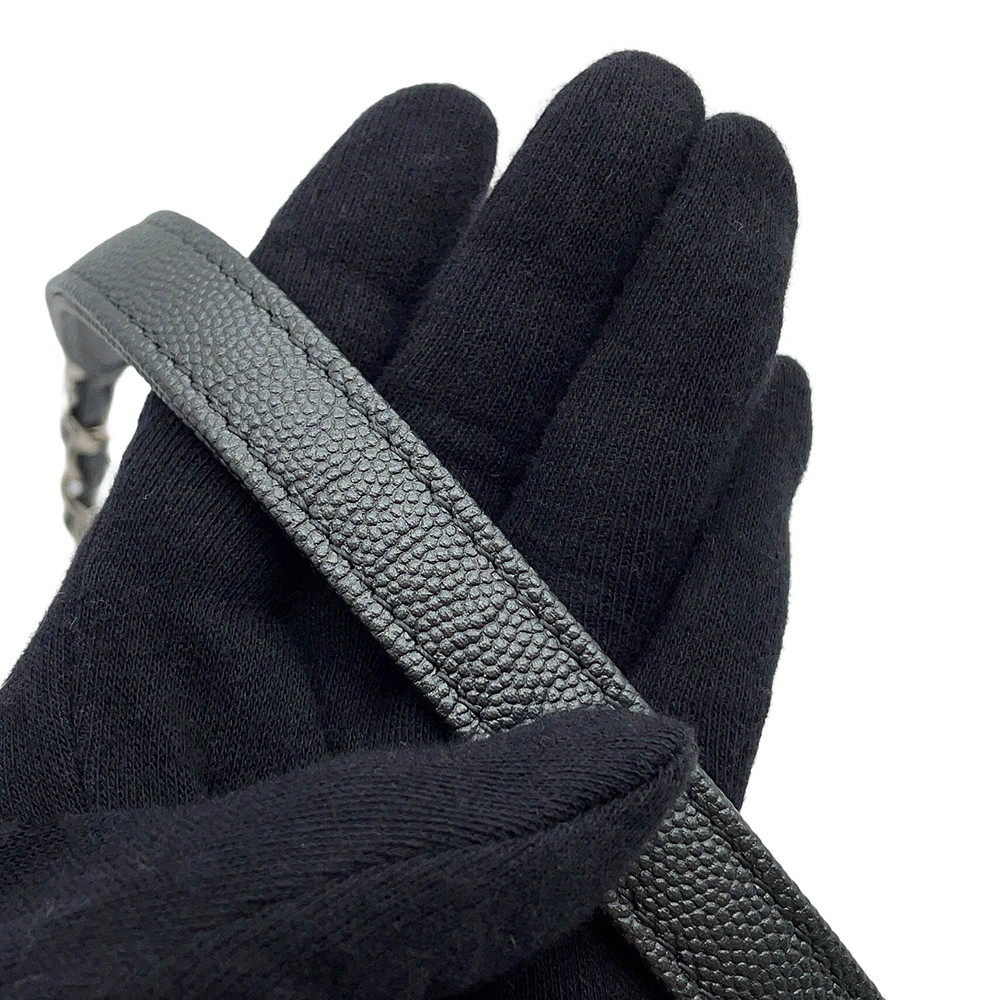 シャネル ハンドバッグ シェブロン ココマーク ハンドル ココハンドル キャビアスキン A92991 CHANEL 2wayショルダー