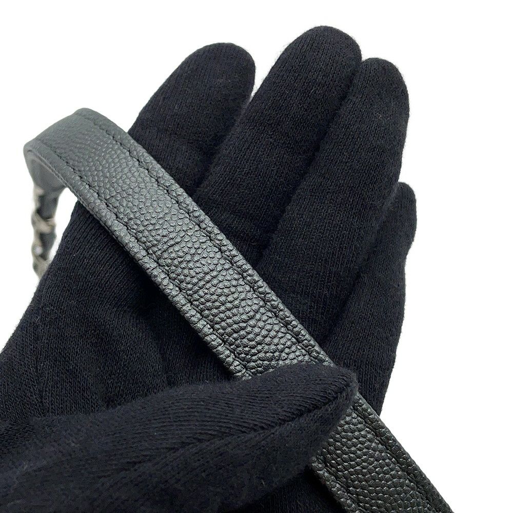 シャネル ハンドバッグ シェブロン ココマーク ハンドル ココハンドル キャビアスキン A92991 CHANEL 2wayショルダー