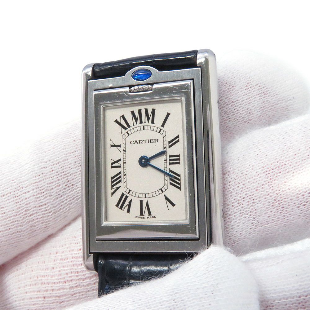 カルティエ タンクバスキュラント MM ミレニアム 限定365本 W1014558 Cartier 腕時計 シルバー文字盤