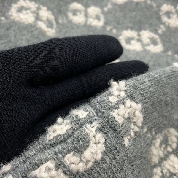 グッチ カーディガン GGジャガード ブークレステッチ ジップアップ レディースサイズM ウール 814285 GUCCI アパレル