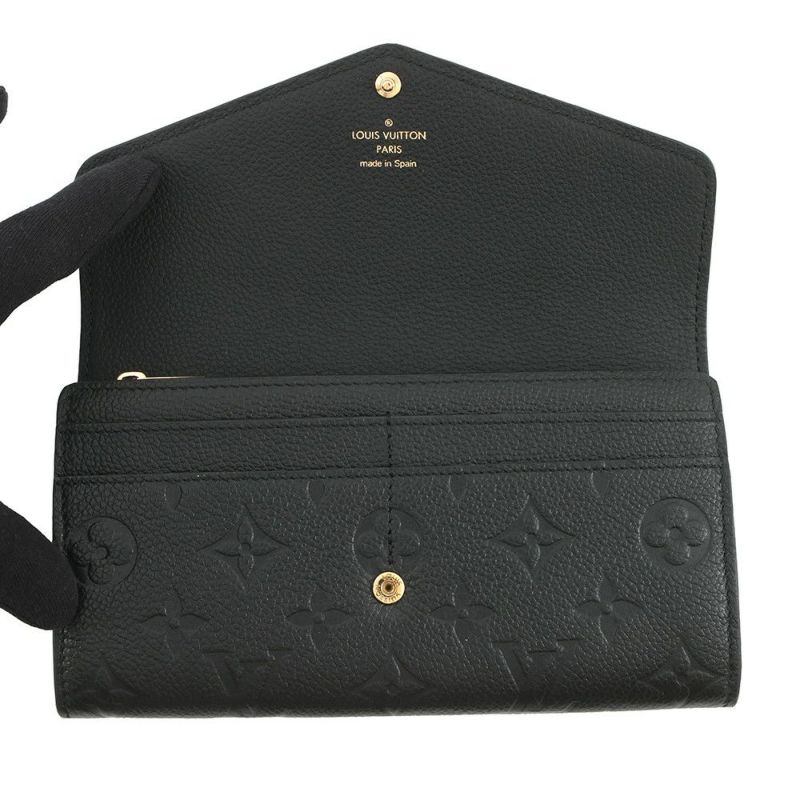 ルイヴィトン 長財布 モノグラム・アンプラント ポルトフォイユ・サラ M82257 LOUIS VUITTON 黒 ブラック