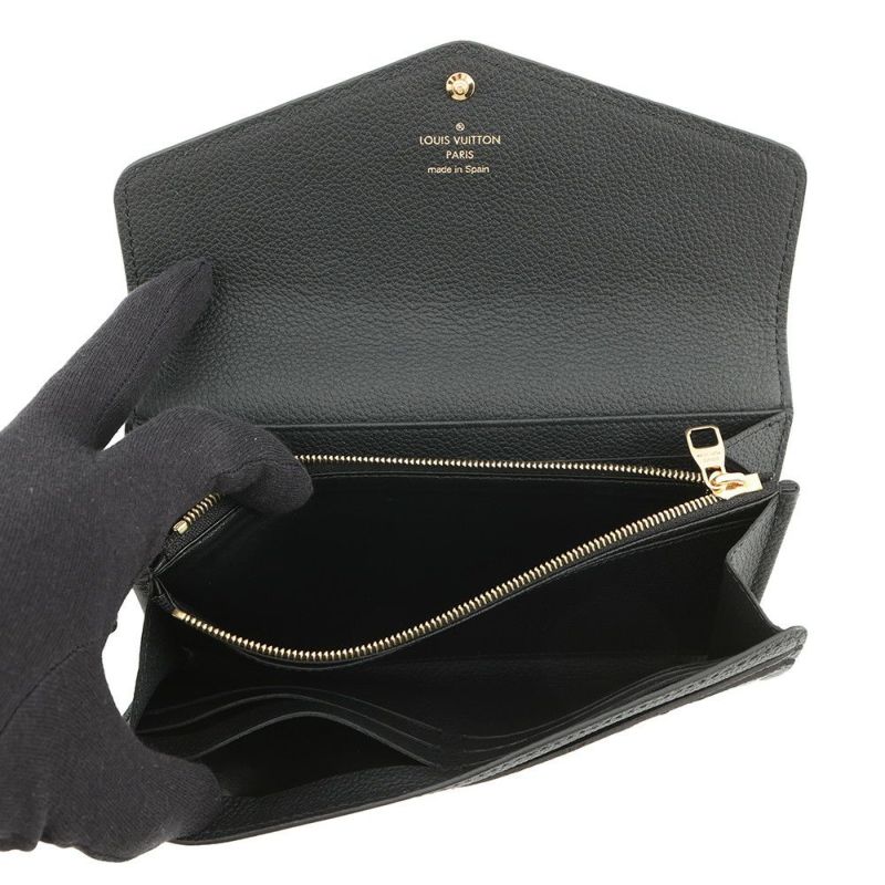 ルイヴィトン 長財布 モノグラム・アンプラント ポルトフォイユ・サラ M82257 LOUIS VUITTON 黒 ブラック