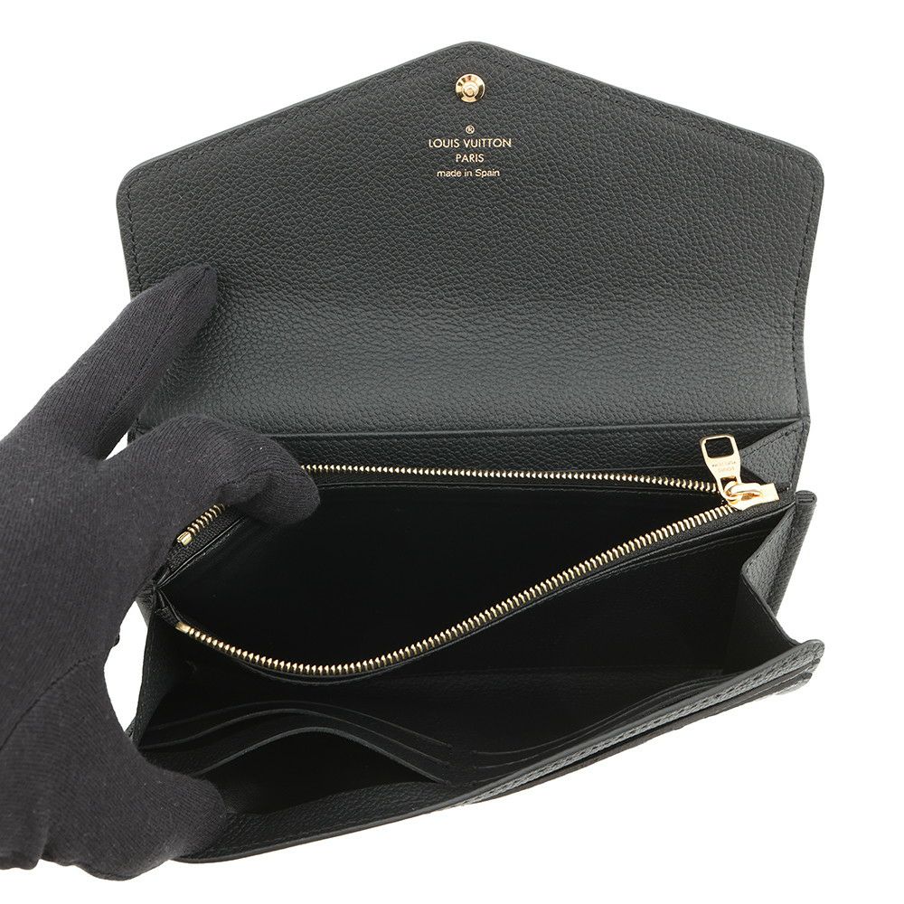 ルイヴィトン 長財布 モノグラム・アンプラント ポルトフォイユ・サラ M82257 LOUIS VUITTON 黒 ブラック