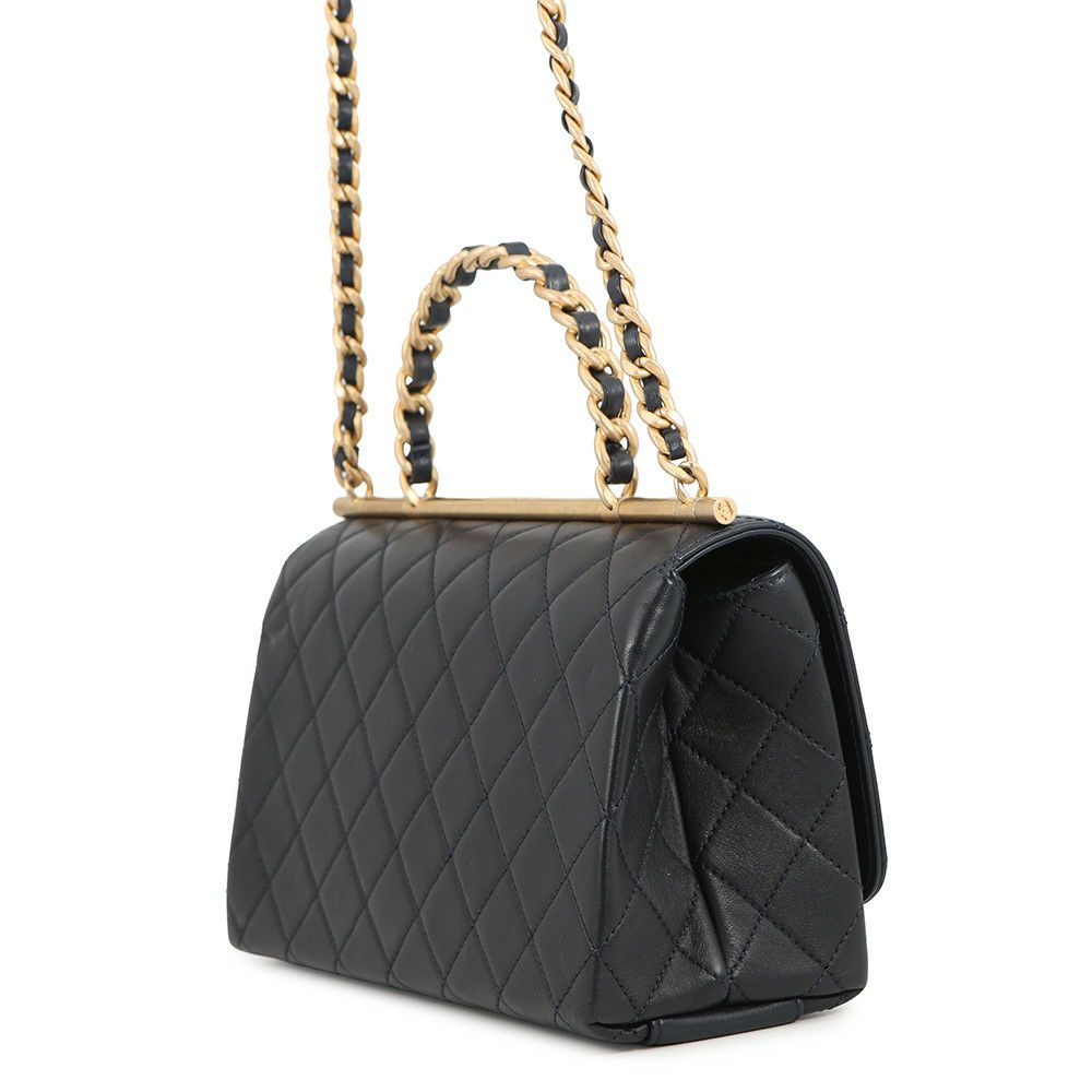 シャネル チェーンショルダーバッグ マトラッセ トップハンドル ラムスキン AS1749 CHANEL 2wayショルダーバッグ