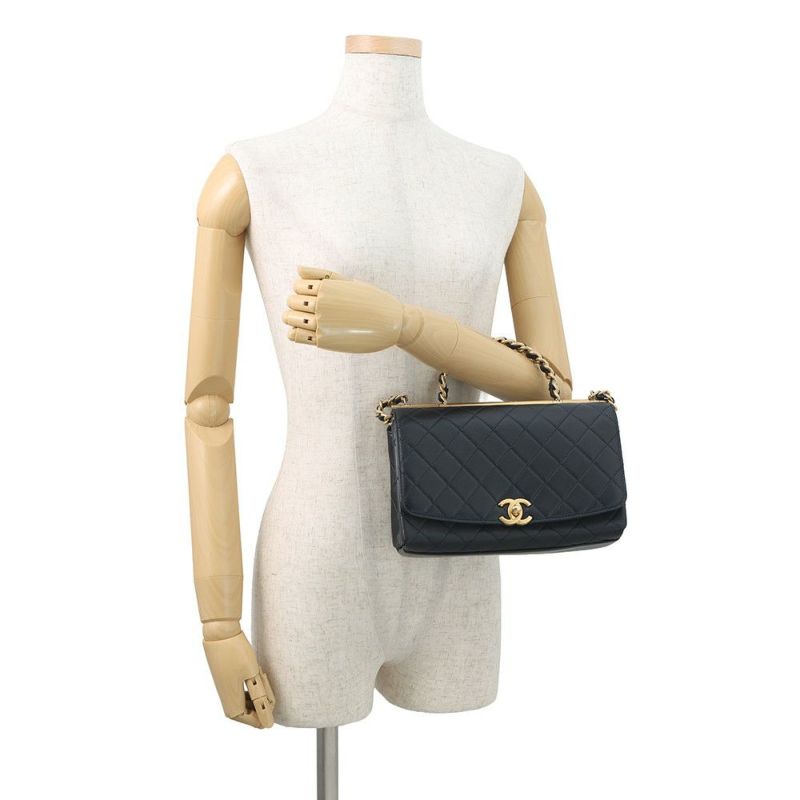 シャネル チェーンショルダーバッグ マトラッセ トップハンドル ラムスキン AS1749 CHANEL 2wayショルダーバッグ