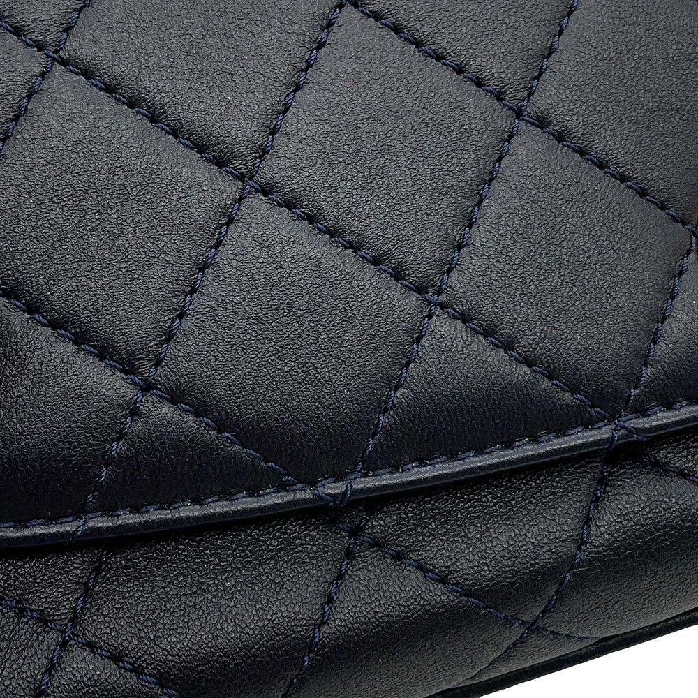 シャネル チェーンショルダーバッグ マトラッセ トップハンドル ラムスキン AS1749 CHANEL 2wayショルダーバッグ