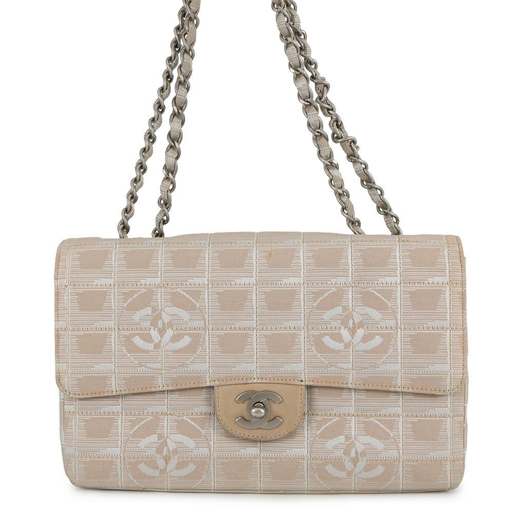 シャネル チェーンショルダーバッグ ココマーク ニュートラベルライン ナイロンジャガード A15285 CHANEL