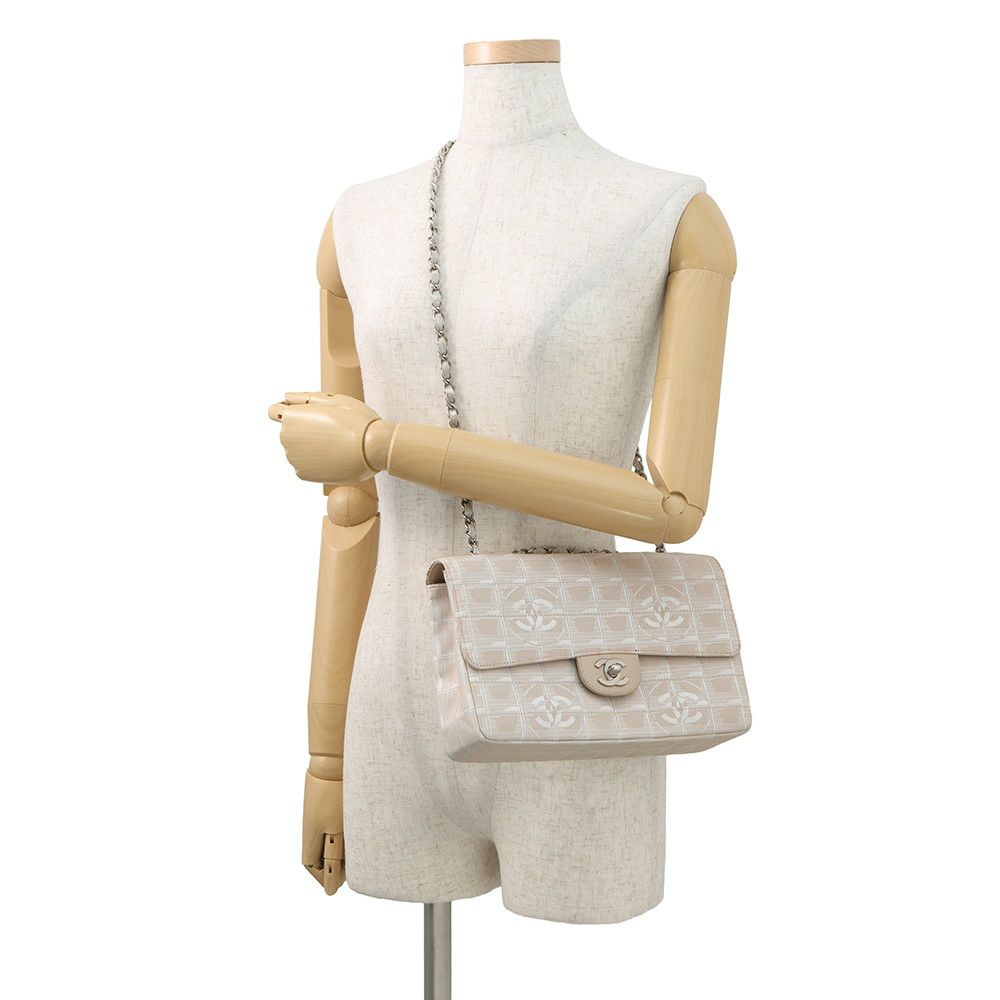 シャネル チェーンショルダーバッグ ココマーク ニュートラベルライン ナイロンジャガード A15285 CHANEL