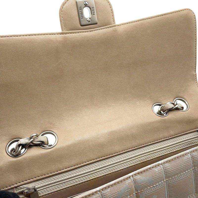 シャネル チェーンショルダーバッグ ココマーク ニュートラベルライン ナイロンジャガード A15285 CHANEL