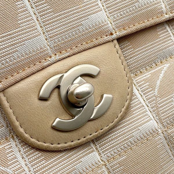 シャネル チェーンショルダーバッグ ココマーク ニュートラベルライン ナイロンジャガード A15285 CHANEL