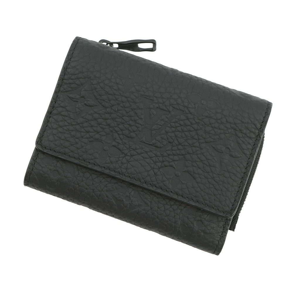 ルイヴィトン 三つ折り財布 モノグラム・パターン/トリヨンレザー ポルトフォイユ・パイロット M82556 旧型金具 黒 ブラック