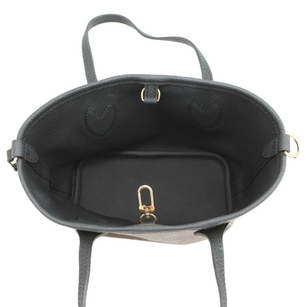 ルイヴィトン トートバッグ モノグラム/グレインレザー ネヴァーフル・インサイドアウト BB M12099 2way ショルダー 黒 ブラック