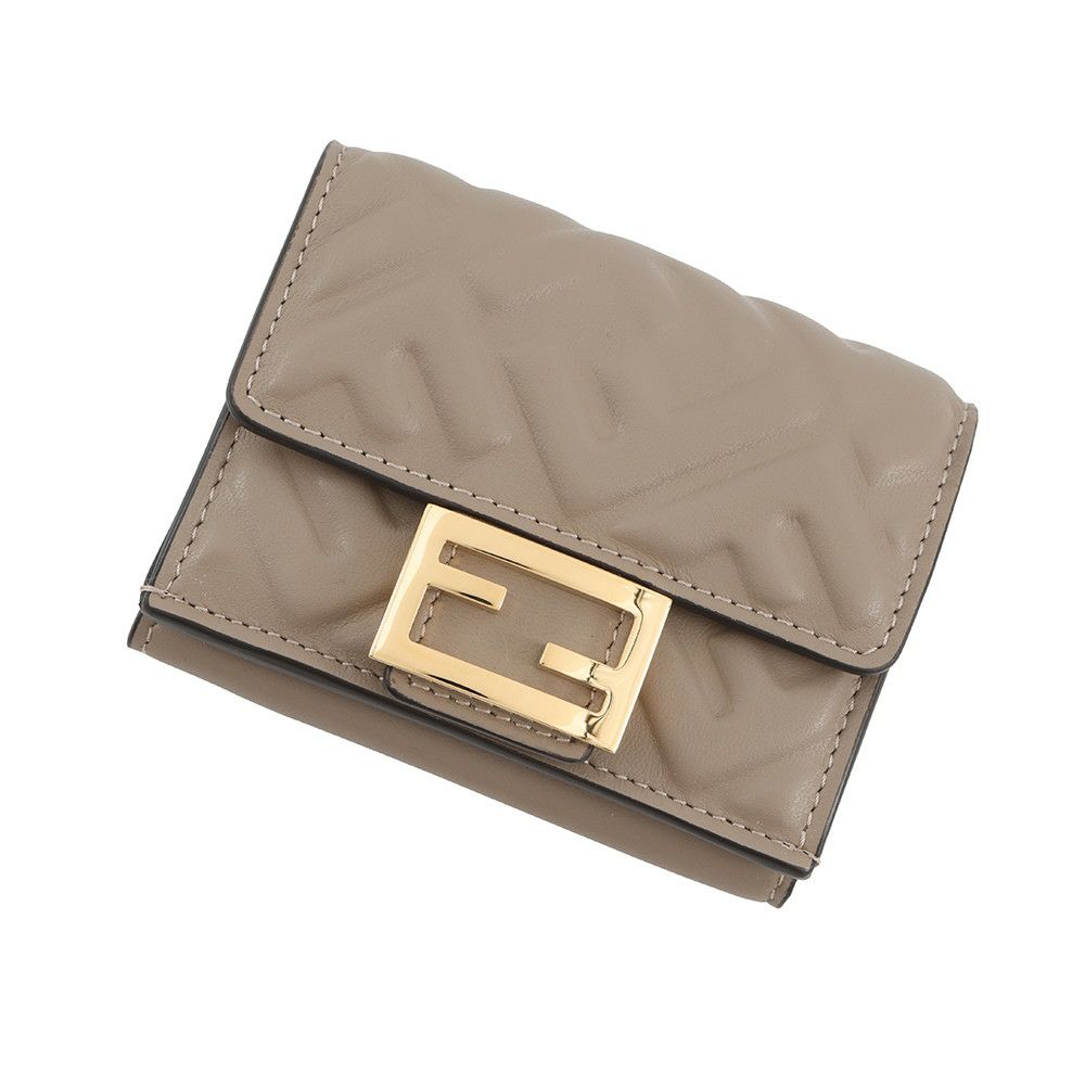 フェンディ 三つ折り財布 バケット マイクロ ナッパレザー 8M0395 FENDI 財布 折りたたみ コンパクトウォレット