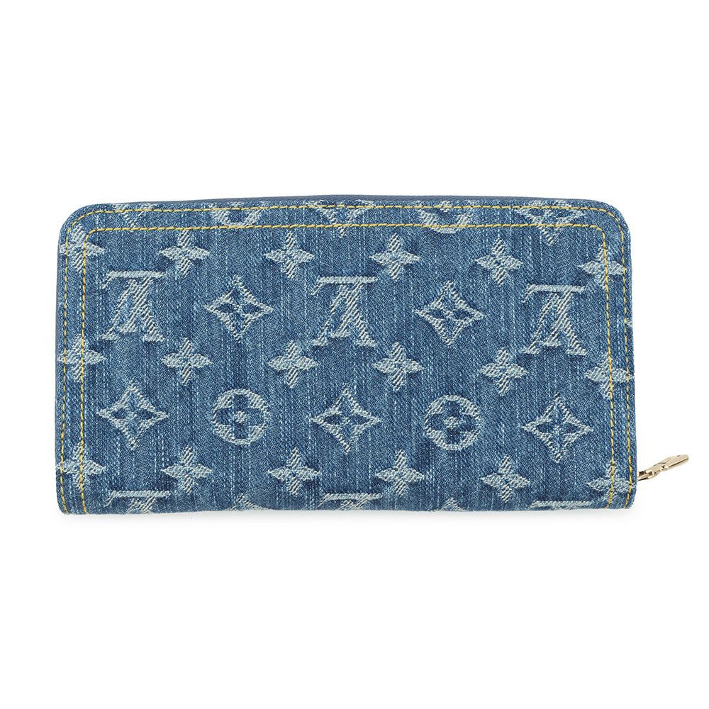 ルイヴィトン 長財布 モノグラム・チェリー デニム LV × TM ジッピー・ウォレット M23161 村上隆コラボ