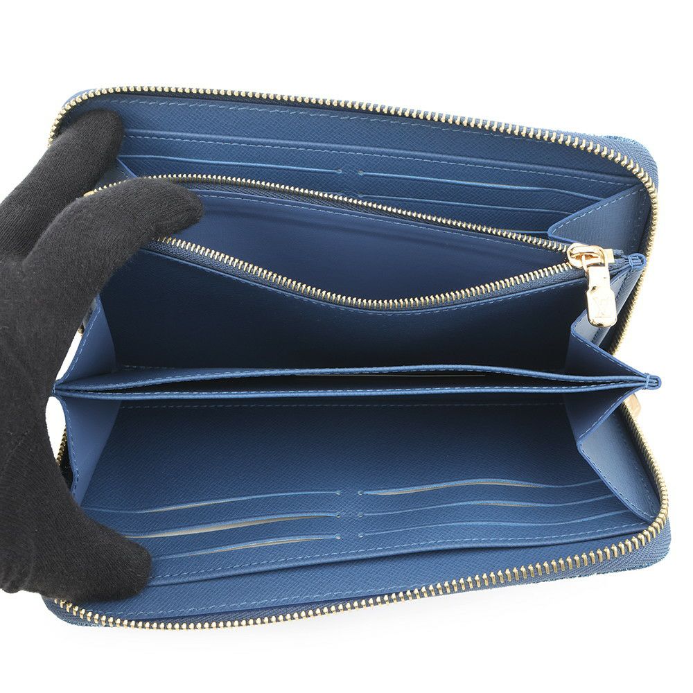 ルイヴィトン 長財布 モノグラム・チェリー デニム LV × TM ジッピー・ウォレット M23161 村上隆コラボ