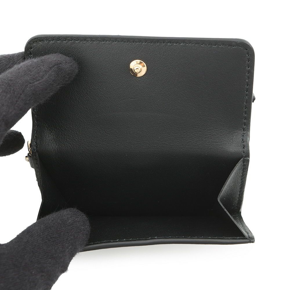 ルイヴィトン 三つ折り財布 カーフレザー ミニ トリフォールド ウォレット・LV ブルーム M15081 黒 ブラック