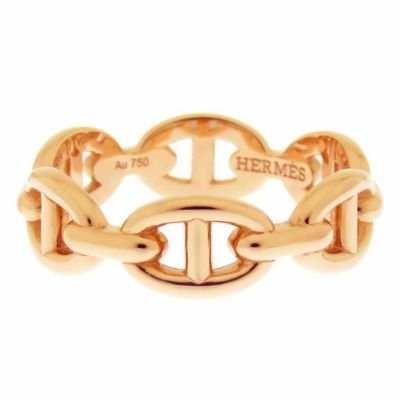 エルメス リング シェーヌダンクル アンシェネPM K18PGピンクゴールド リングサイズ51 ジュエリー 指輪