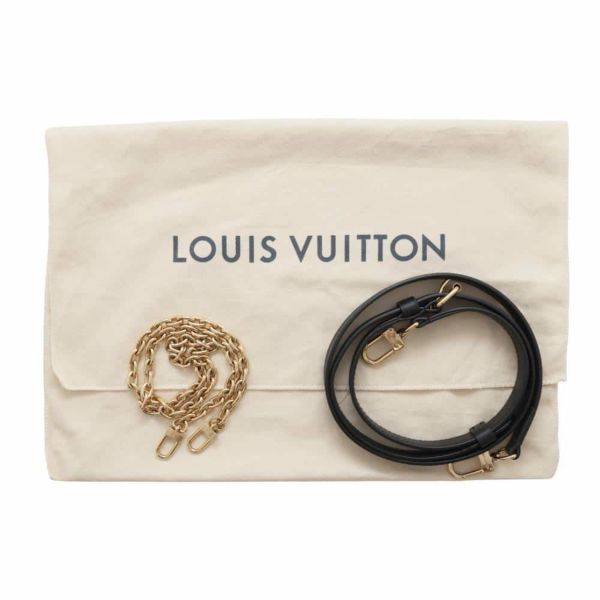 ルイヴィトン ショルダーバッグ ダミエ・キルト レザー トロカMM M59114 LOUIS VUITTON チェーンショルダー 黒