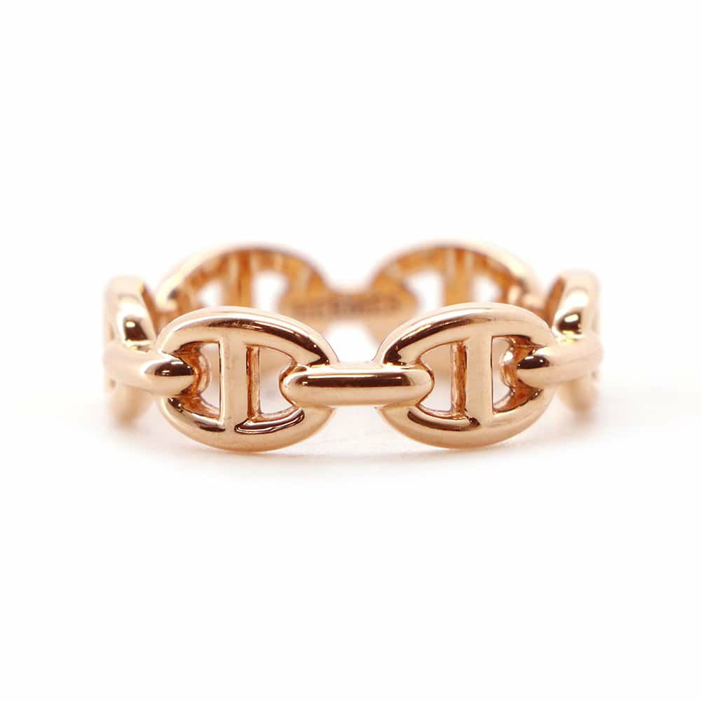 エルメス リング シェーヌダンクル アンシェネPM K18PGピンクゴールド リングサイズ52 指輪