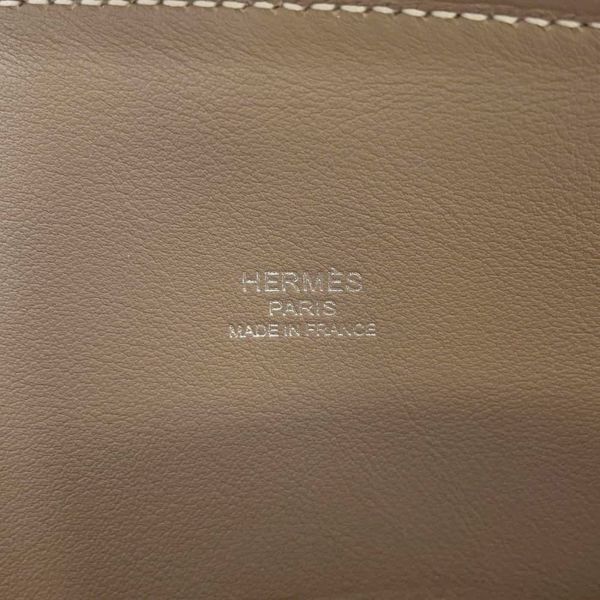 エルメス ボリード1923 25 エトゥープ/シルバー金具 エプソン W刻印 HERMES バッグ 2wayショルダー