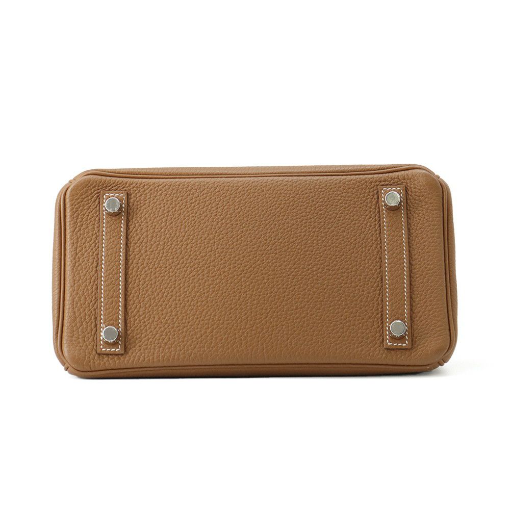 エルメス バーキン25 ゴールド/シルバー金具 トゴ C刻印 HERMES Birkin ハンドバッグ