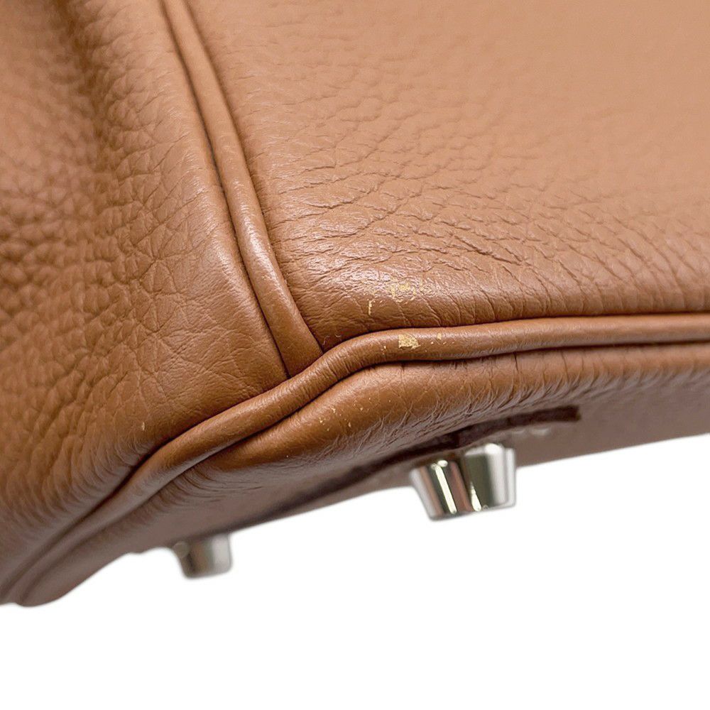 エルメス バーキン25 ゴールド/シルバー金具 トゴ C刻印 HERMES Birkin ハンドバッグ