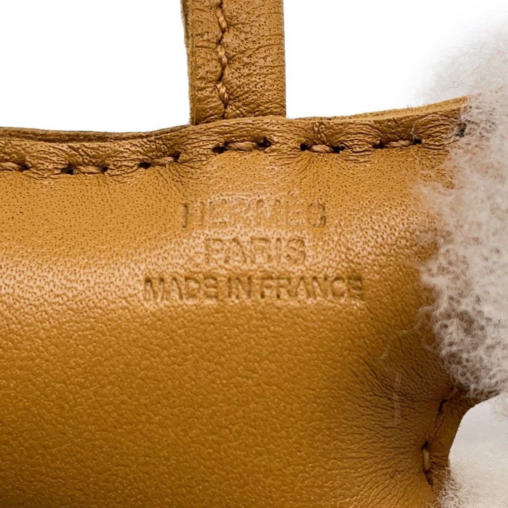 エルメス バッグチャーム バディ エクリュ/セサミ ラムスキン/ムートン U刻印