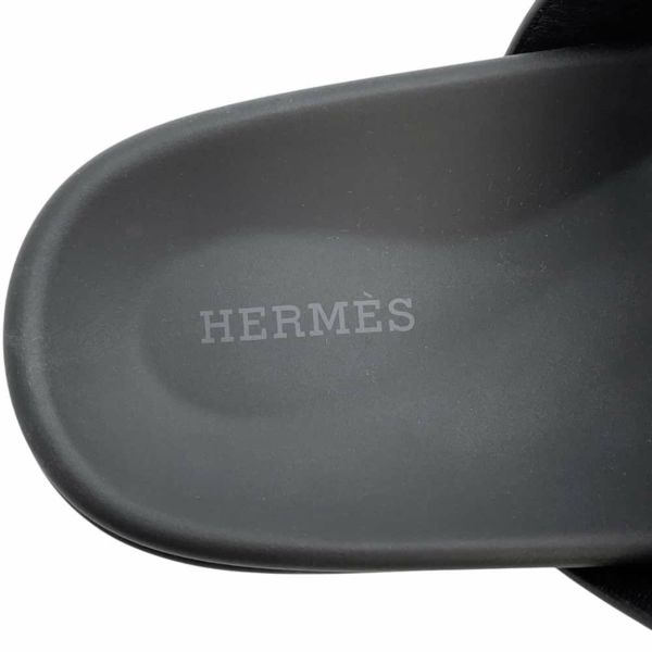 エルメス サンダル シプレ カーフレザー メンズサイズ40 HERMES 靴 黒