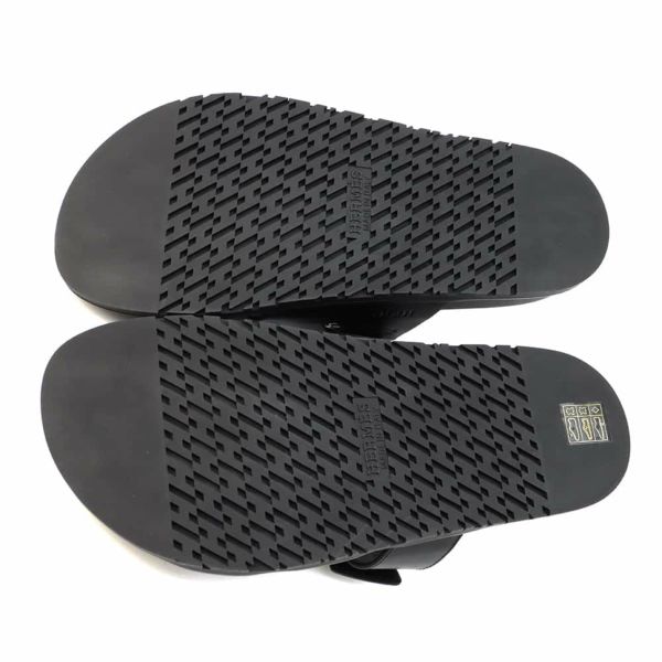 エルメス サンダル シプレ カーフレザー メンズサイズ39 HERMES 靴 黒