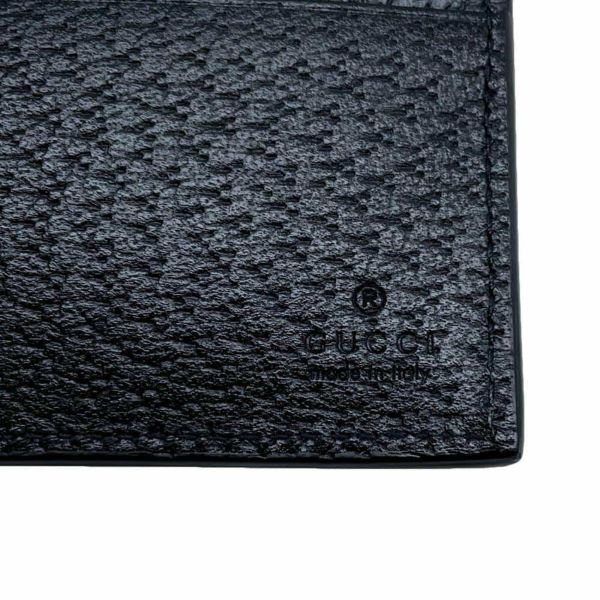 グッチ 二つ折り財布 GGマーモント レザー 428726 GUCCI 財布 カードケース メンズ 黒