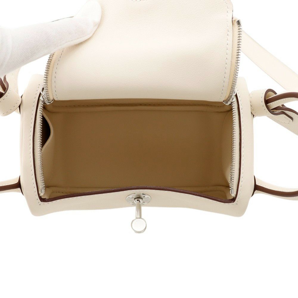 エルメス リンディ ミニ ナタ/シルバー金具 スイフト K刻印 ２wayショルダー