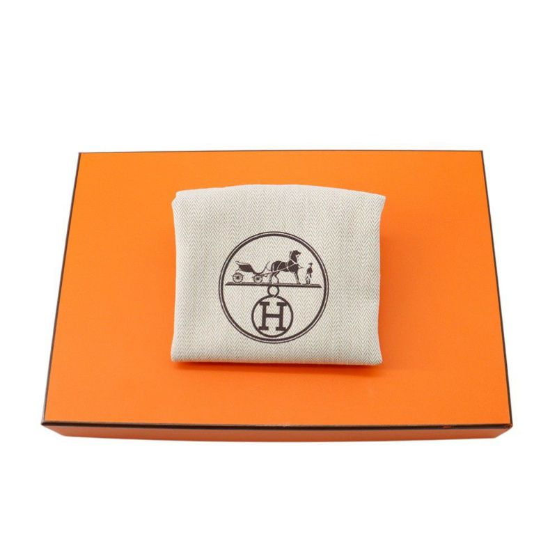 エルメス ショルダーバッグ ゲタ ヴェルソ オレンジ/カプシーヌ/シルバー金具 シェブルミゾル B刻印 シェーブル