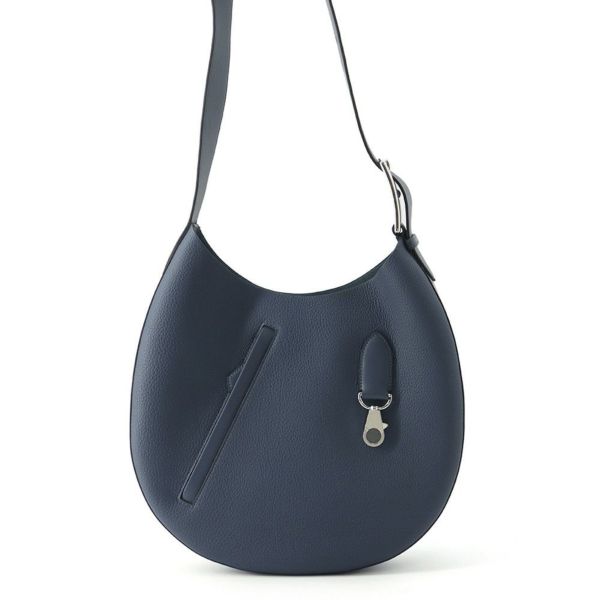 エルメス ショルダーバッグ アルソン ブルードプリュス/シルバー金具 トゴ B刻印