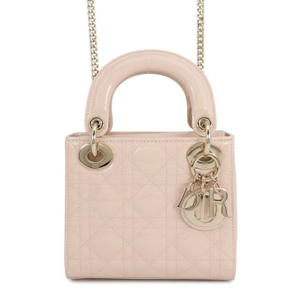 クリスチャン・ディオール ハンドバッグ レディディオール カナージュ ミニ パテントレザー M0505OWCB 2way
