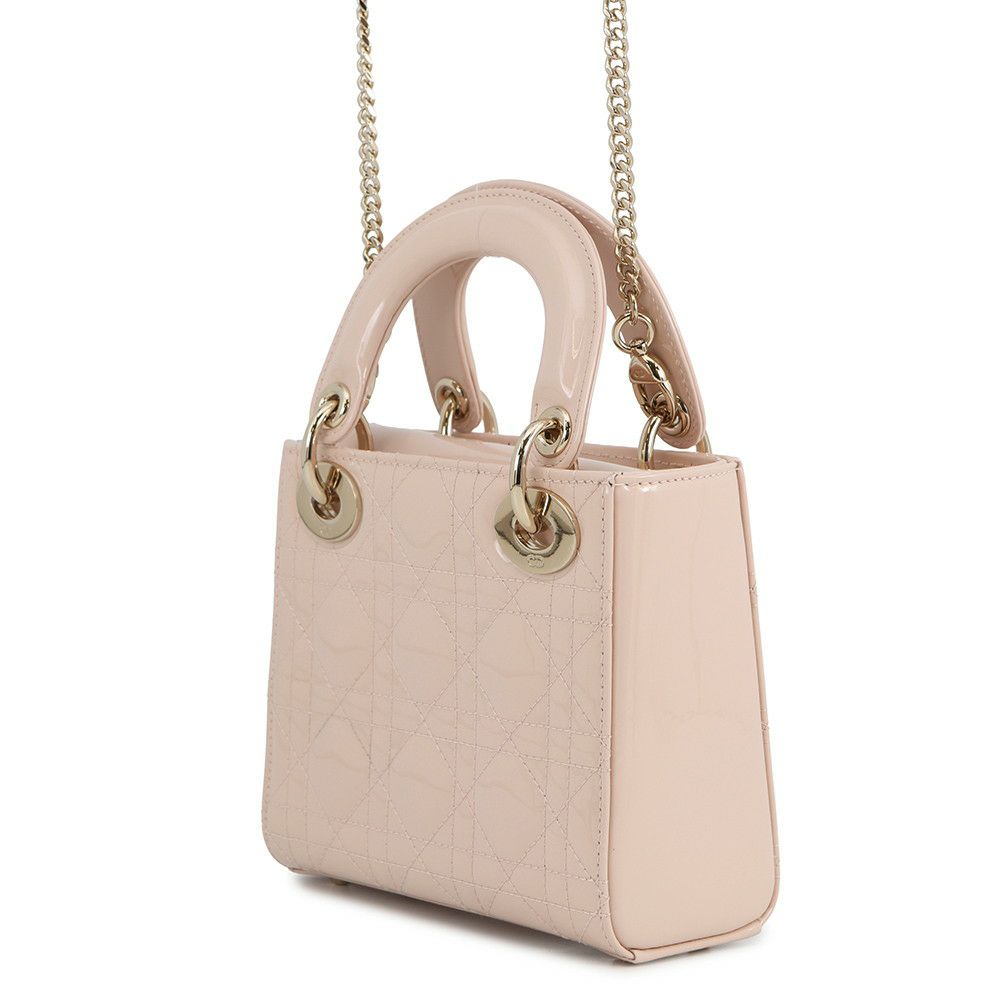 クリスチャン・ディオール ハンドバッグ レディディオール カナージュ ミニ パテントレザー M0505OWCB 2way