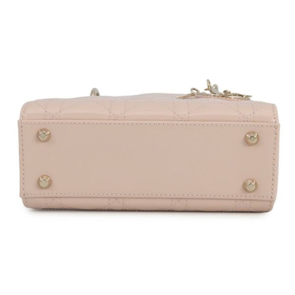 クリスチャン・ディオール ハンドバッグ レディディオール カナージュ ミニ パテントレザー M0505OWCB 2way