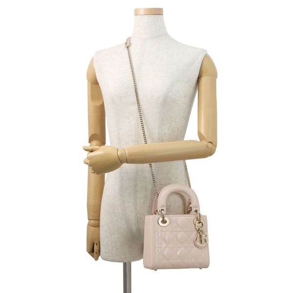 クリスチャン・ディオール ハンドバッグ レディディオール カナージュ ミニ パテントレザー M0505OWCB 2way