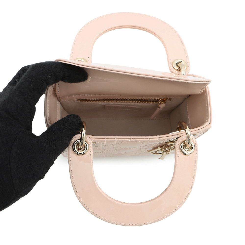 クリスチャン・ディオール ハンドバッグ レディディオール カナージュ ミニ パテントレザー M0505OWCB 2way