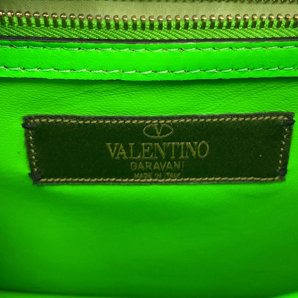 ヴァレンティノ・ガラヴァーニ チェーンショルダーバッグ グラムロック カモフラージュ キャンバス レザー VALENTINO