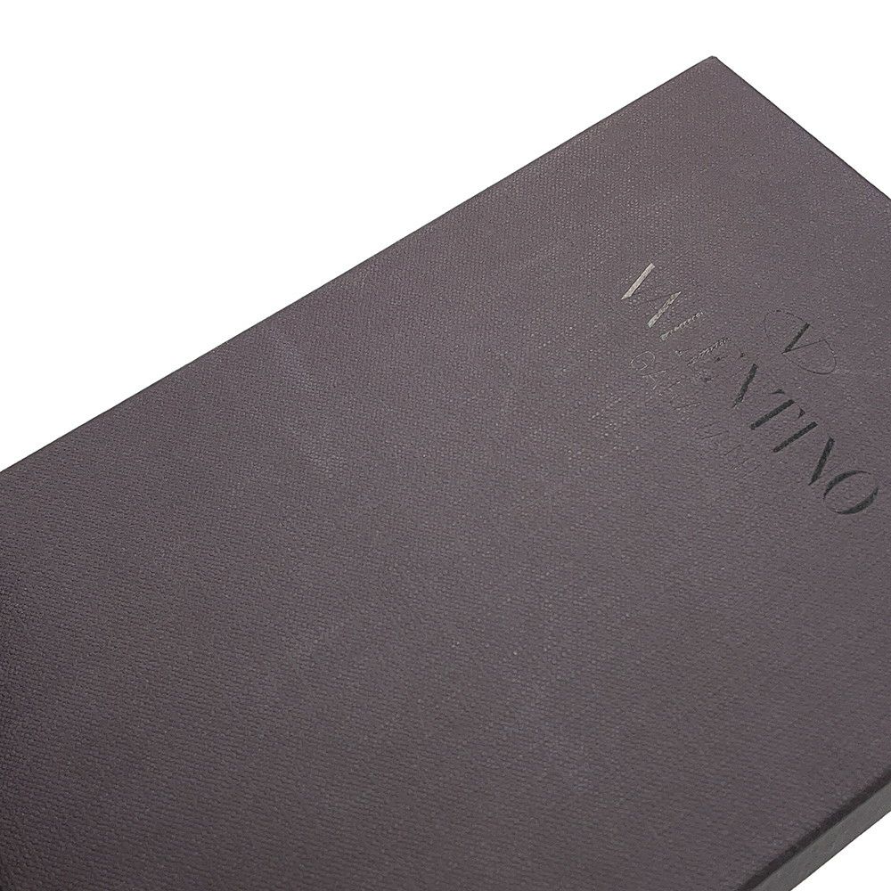 ヴァレンティノ・ガラヴァーニ スマホケース VLTNロゴ レオパード レザー WY0P0T13MHK VALENTINO 黒 白