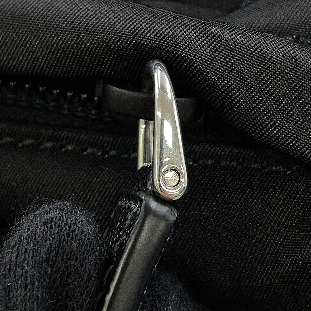 プラダ リュック Re-Nylon x サフィアーノ バックパック ナイロン 2VZ104 PRADA バッグ リュックサック 黒